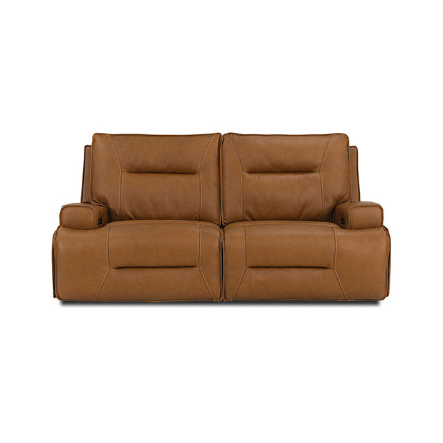 Dallas Oversized Power Sofa, Camel Brown
