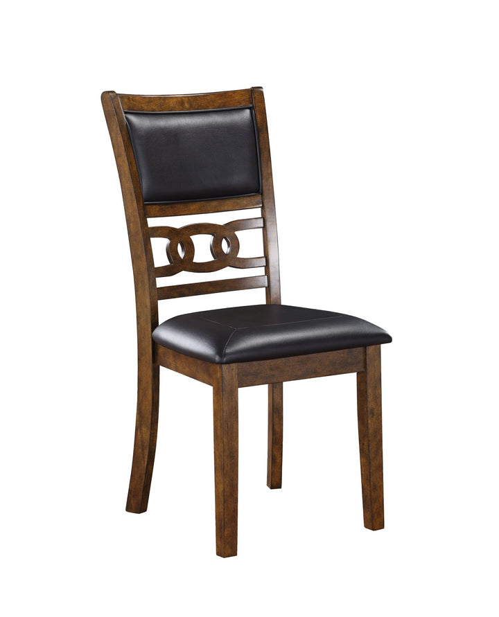 Gia 3 Pc 42" Drop Leaf Dining Table &amp; 2 Chairs-Brown