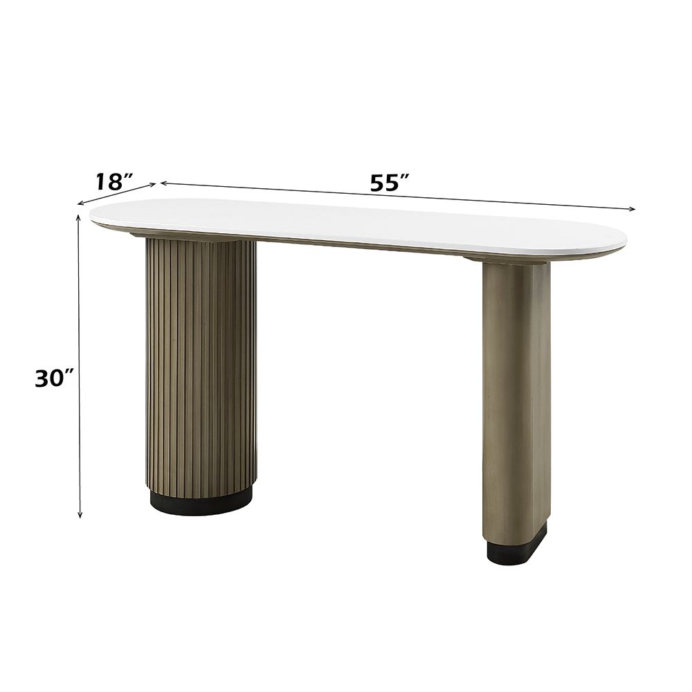 Clayten Sofa Table w/Engineered Top – dimensions diagram