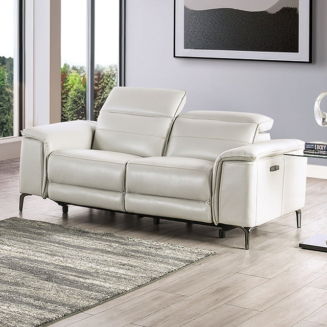Ascona Power Loveseat, Light Taupe
