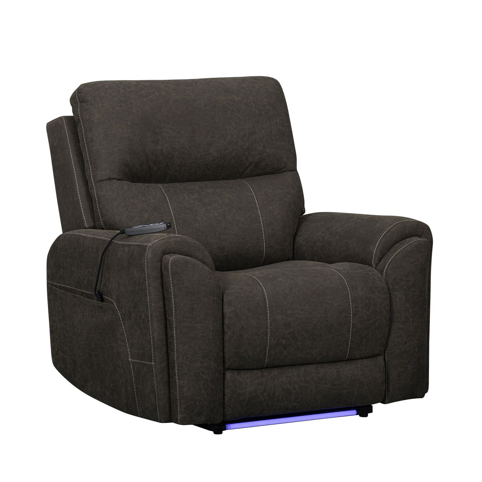 Gaia Auto Glider Recliner W/pwr Hr & Fr-Sable