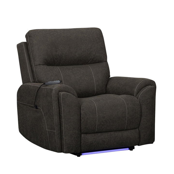 Gaia Auto Glider Recliner W/pwr Hr &amp; Fr-Sable