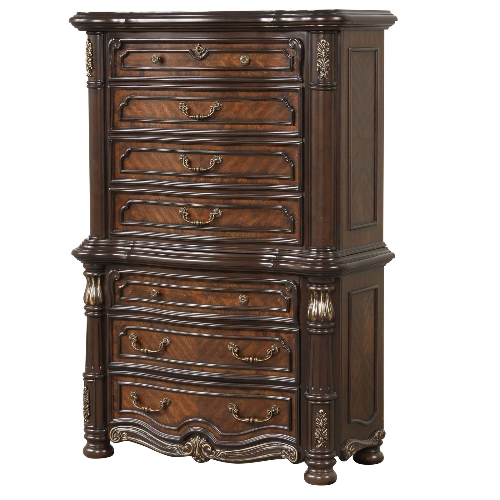 Bella Notte Chest Base- Mahogany Brown