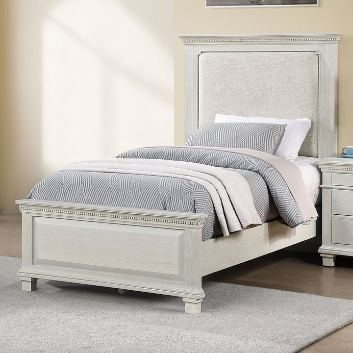 Silver Sands 3/3 T Panel Headboard-Gray