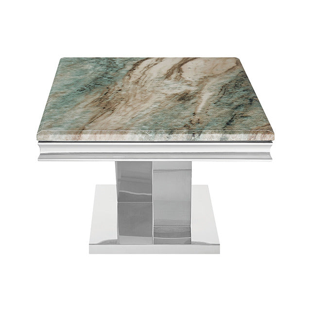 Villarsglane Coffee Table, Green/Chrome - view 2
