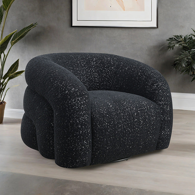 Freja Swivel Chair, Black - view 3