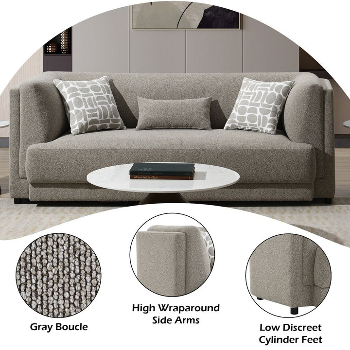 Glenda Sofa w/3 Pillows – features callout