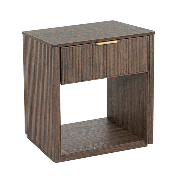Gants Nightstand W/ Open Shelf, Walnut