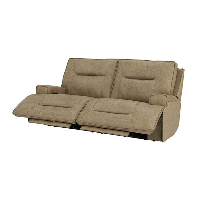 Dallas Oversized Power Sofa, Warm Taupe - view 3