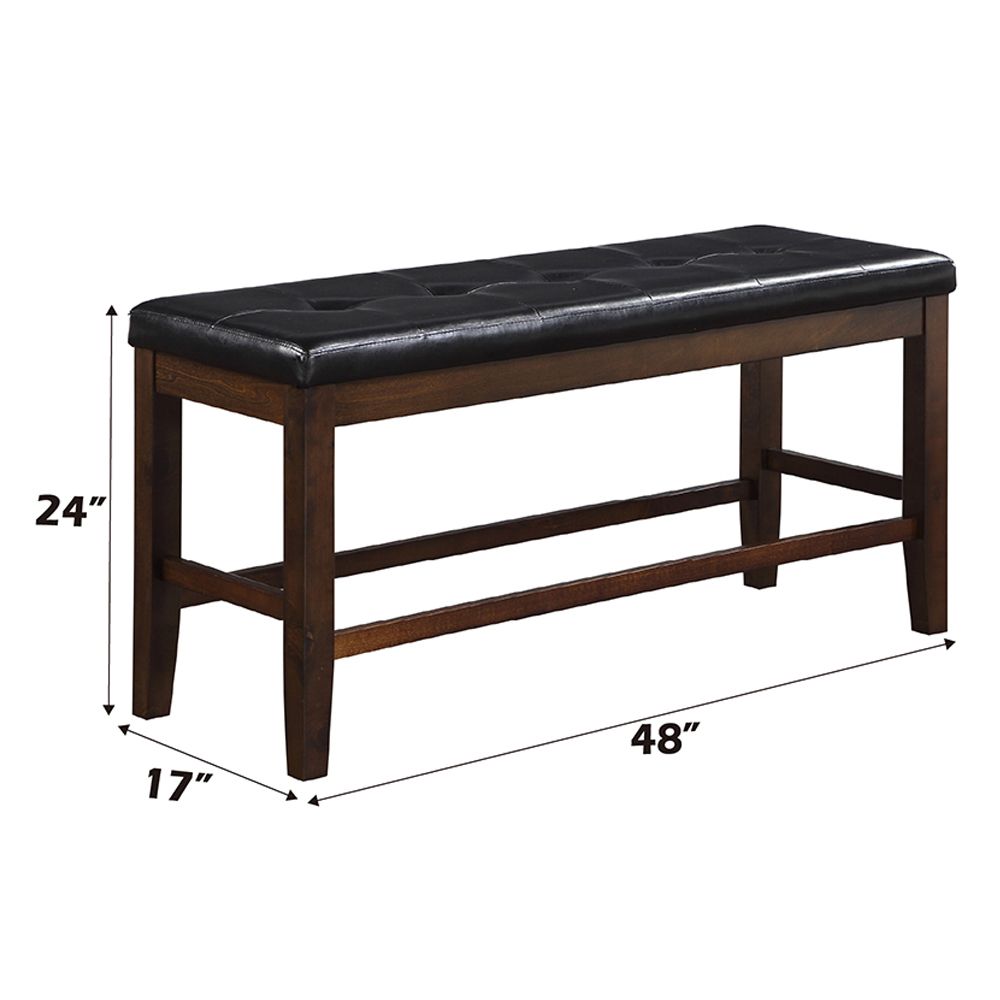 Urbana Counter Height Bench – dimensions diagram