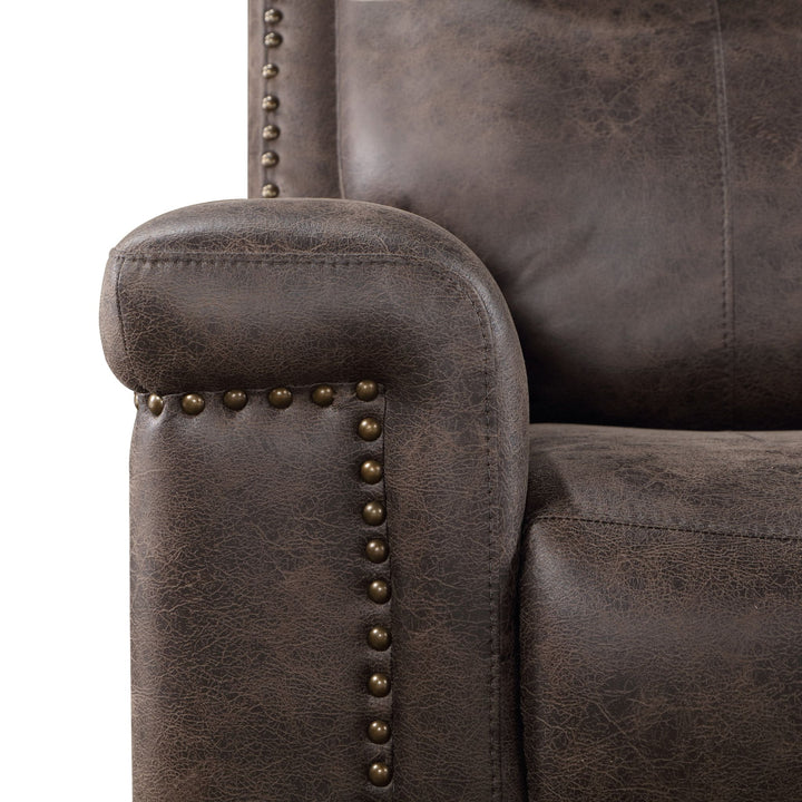 Quade Glider Recliner W/pwr Fr-Mocha