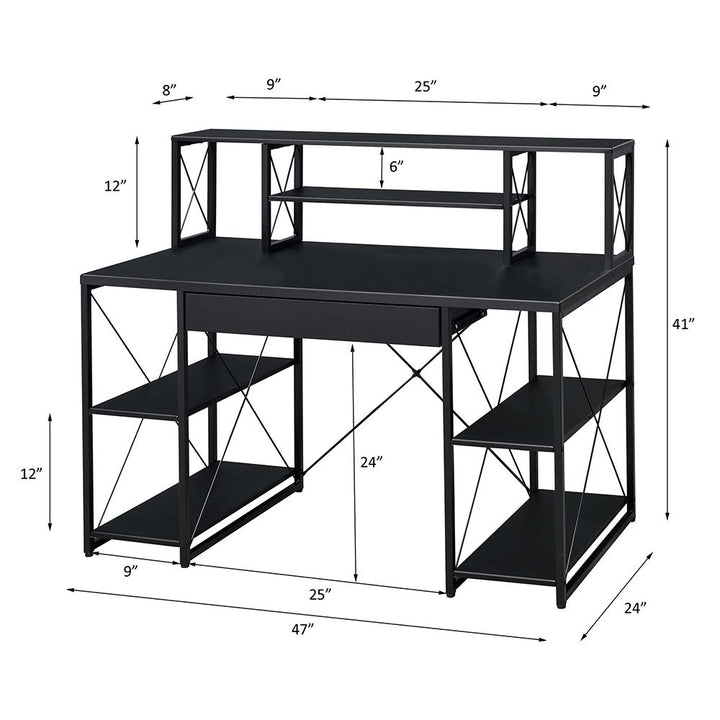 Amiel Writing Desk – line drawing