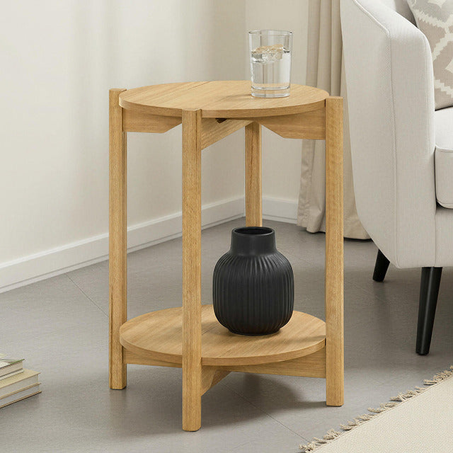 Hyde Round End Table, Natural - view 8