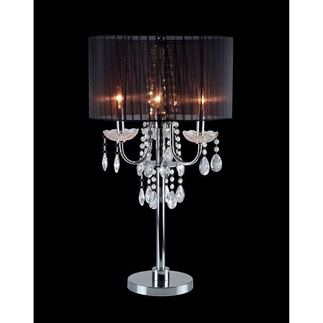 Jada Table Lamp, Black/Chrome - view 2