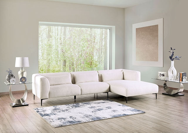 Paderborn Sectional, Right Chaise, Linen White - view 2