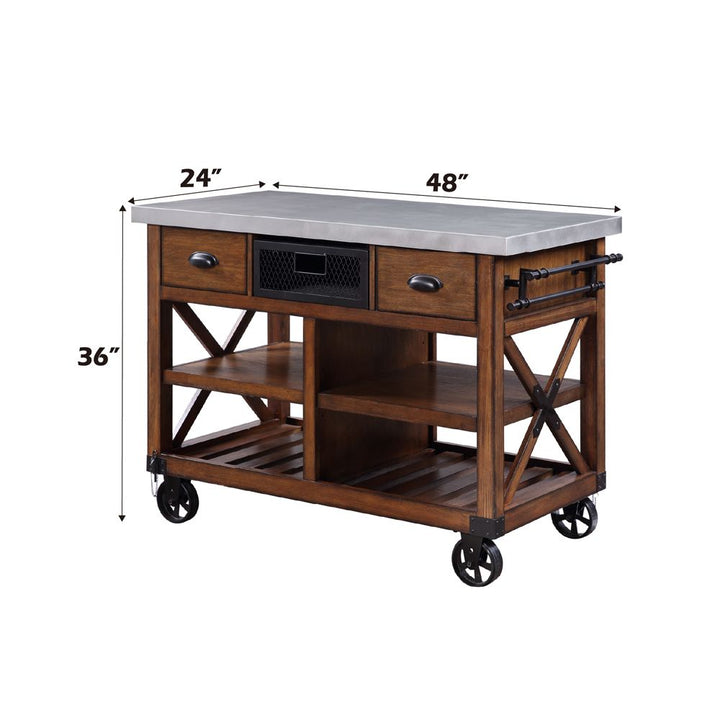 Kailey Kitchen Cart – dimensions diagram
