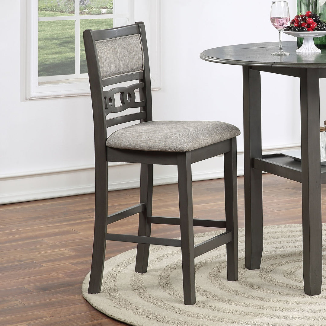 Gia Counter Chairs (2/ctn)-Gray