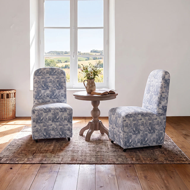 Canterbury Dining Chair, Toile De Jouy Light Blue/White - view 7