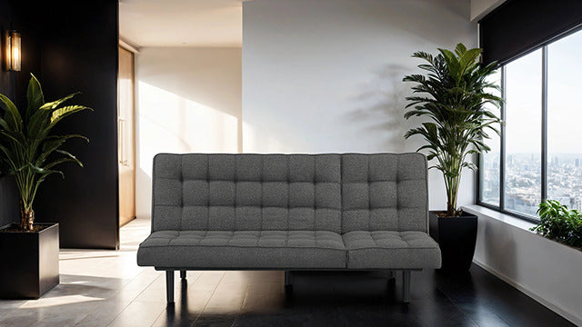 Naperville Futon Sofa, Dark Gray - view 2