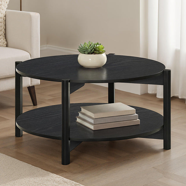 Hyde Round Coffee Table, Black - view 3