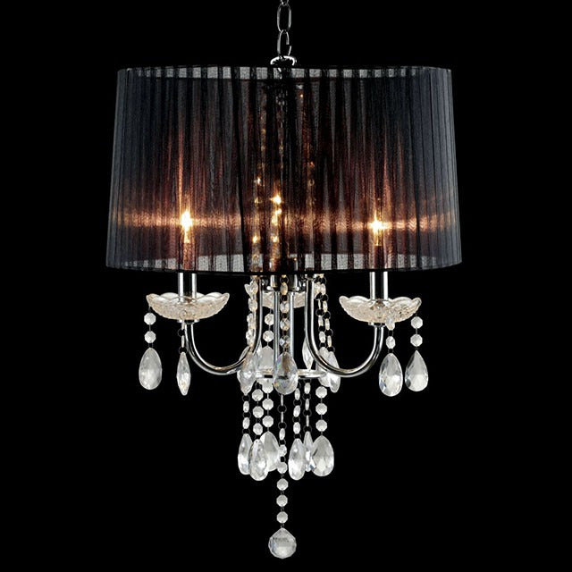 Jada Ceiling Lamp, Black/Chrome