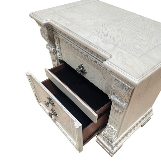 Promenade Nightstand, Wire-Brushed White - view 10