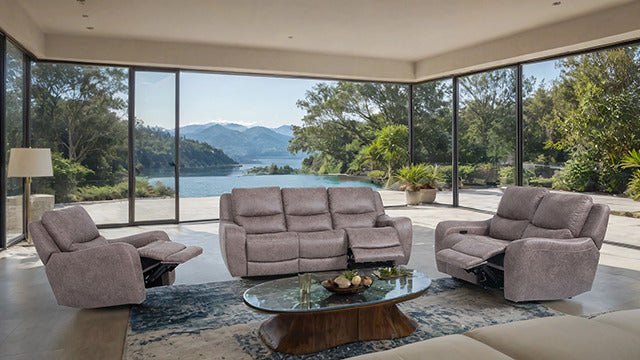 Demetrius Power Loveseat, Brown - view 3