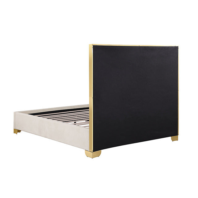 Vastano Bed, Gold/White - view 4