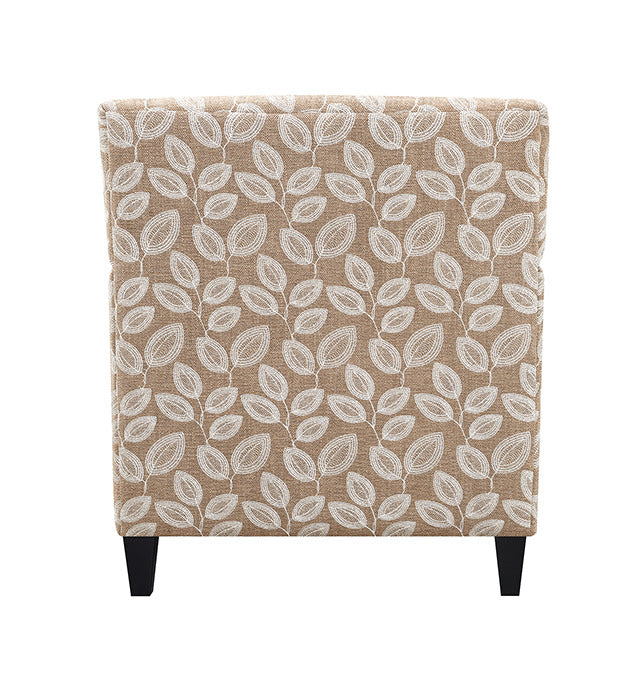 Ivey Acent Chair, Botanical Warm Mocha/Egret White - view 4