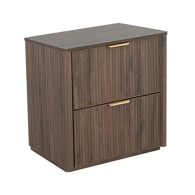 Lydd Nightstand W/ 2 Drawers, Walnut - view 3