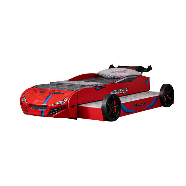 Tracklite Car Bed, Red - view 2