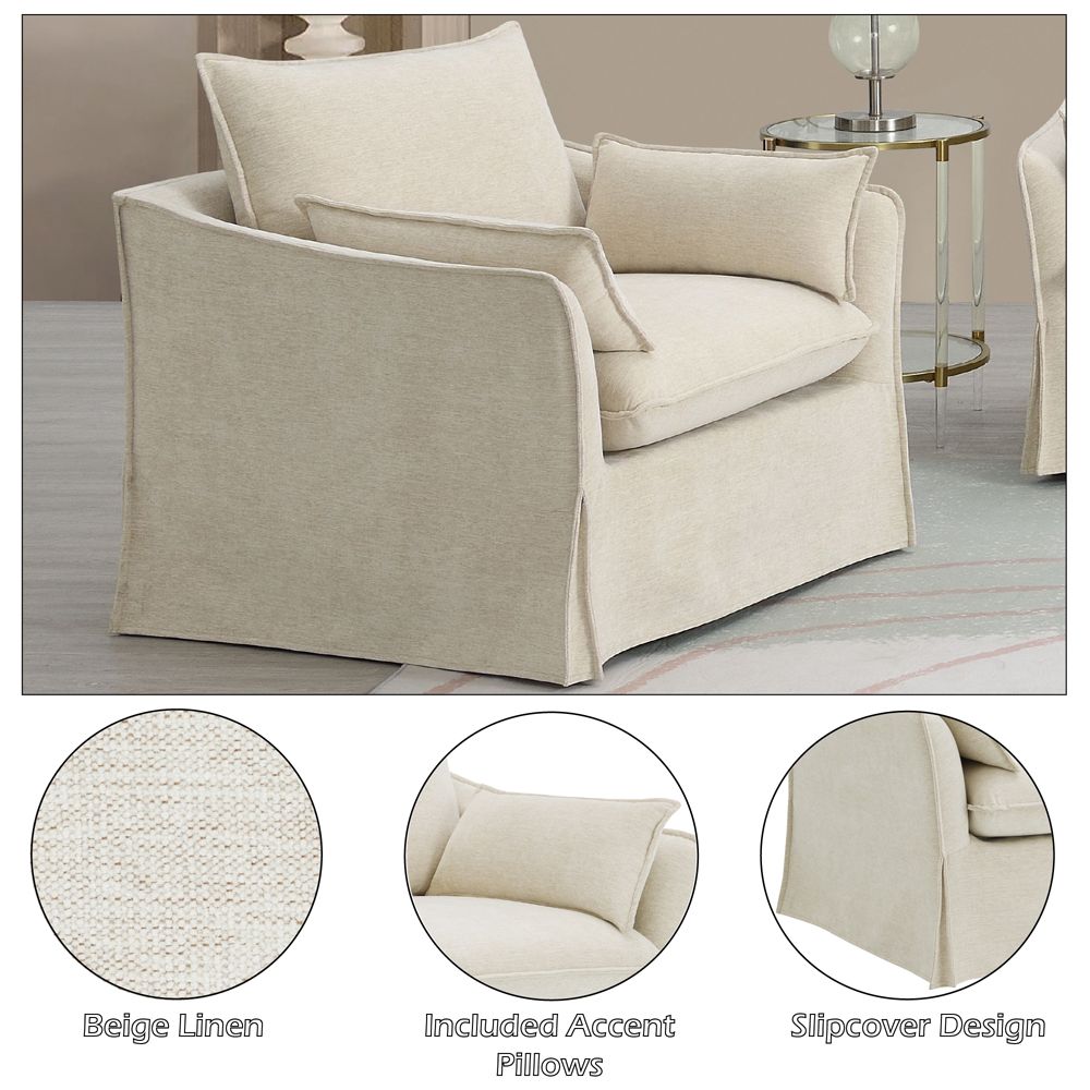Shane Chair with 2 Pillows