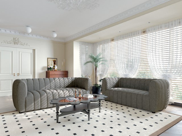 Aversa Loveseat, Charcoal Gray - view 4