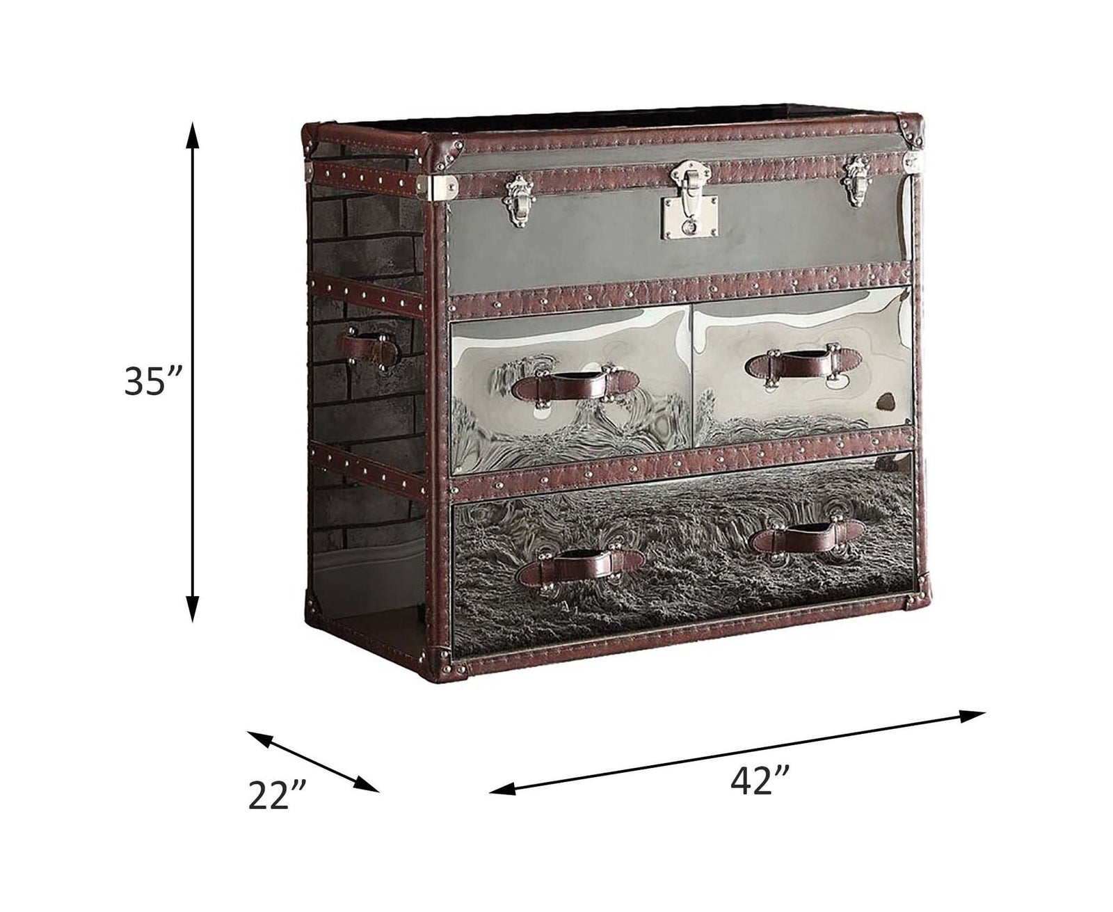 Aberdeen Console Cabinet – line drawing