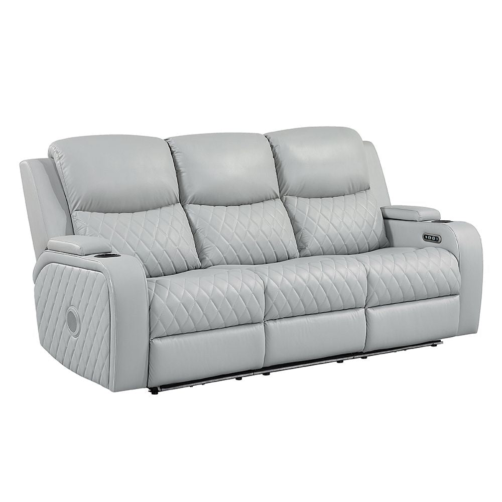 Elonzo Power Motion Sofa w/LED, Power Headrest & Speaker – view 2