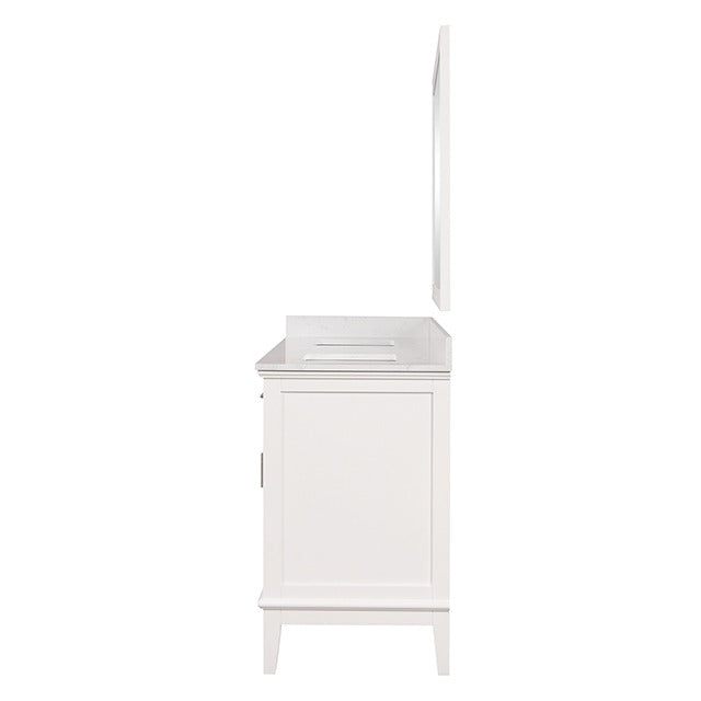 Almeria Vanity Set W/ Mirror, White - view 2
