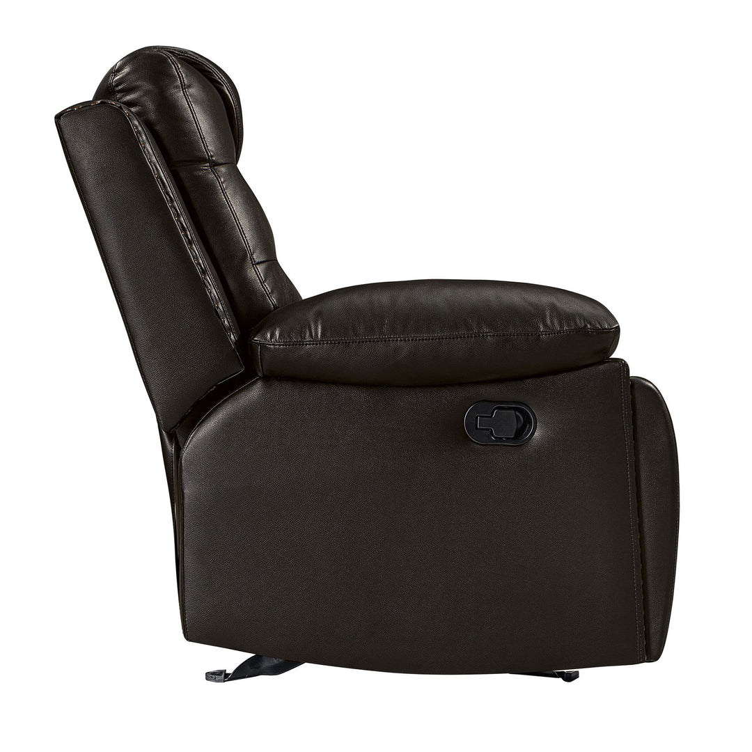 Nikko  Sofa W/dual Recliner-Brown