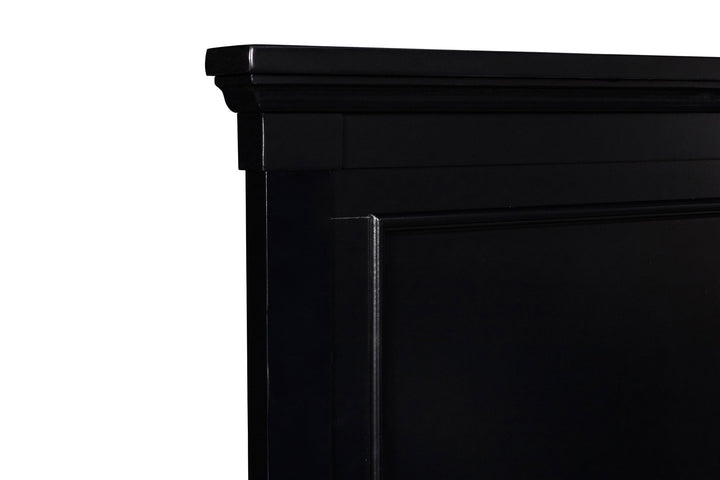 Tamarack 6/6-6/0 Ek/wk Headboard, Footboard &amp; Slats- Black