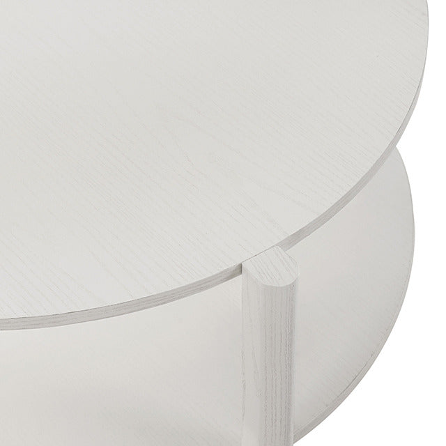 Hyde Round Coffee Table, White - view 5