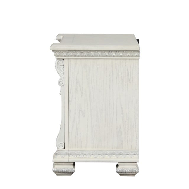 Promenade Nightstand, Wire-Brushed White - view 3