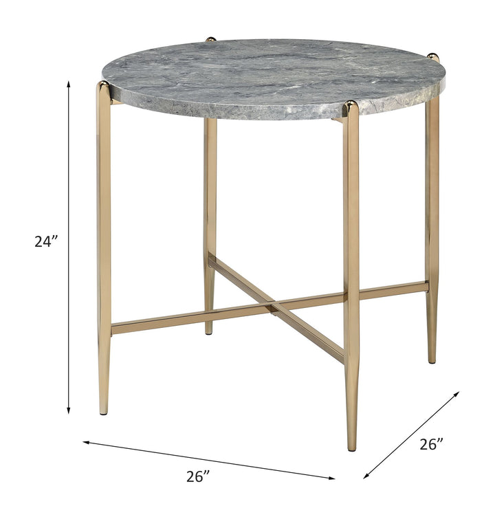 Tainte End Table – line drawing