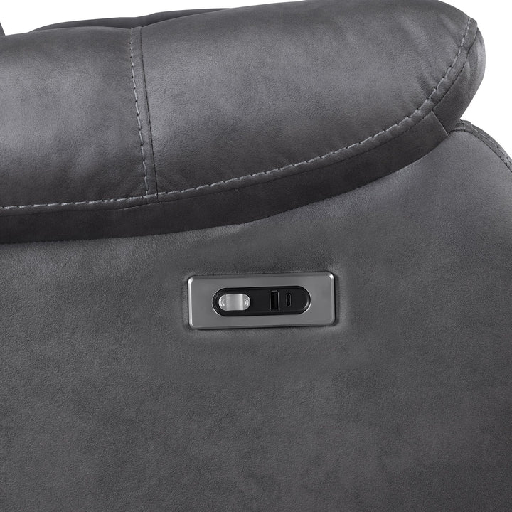 Morello  Sofa W/pwr Fr- Gray
