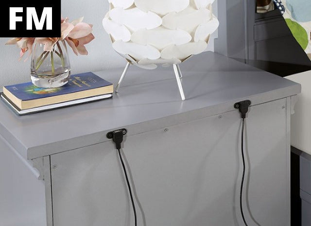 Castlile Night Stand, Gray - view 3