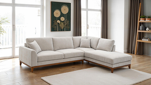 Watton Sectional, Right Chaise, Light Gray - view 2