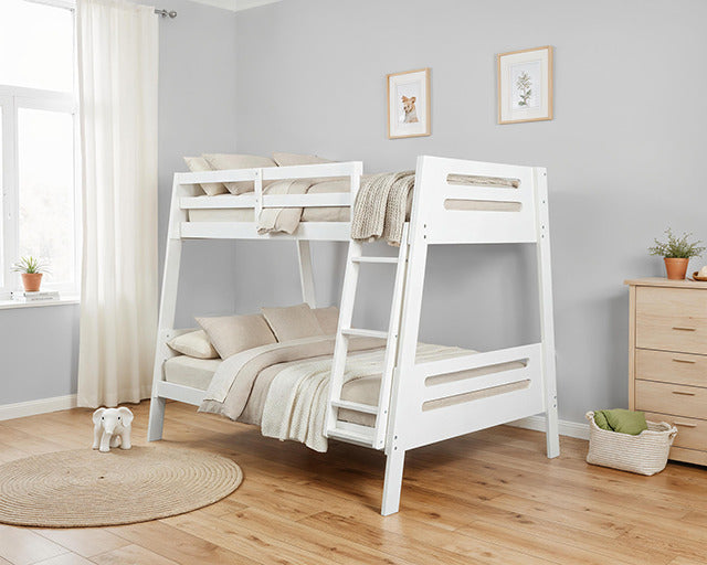 Kallen Twin/Full Bunk Bed, White - view 4