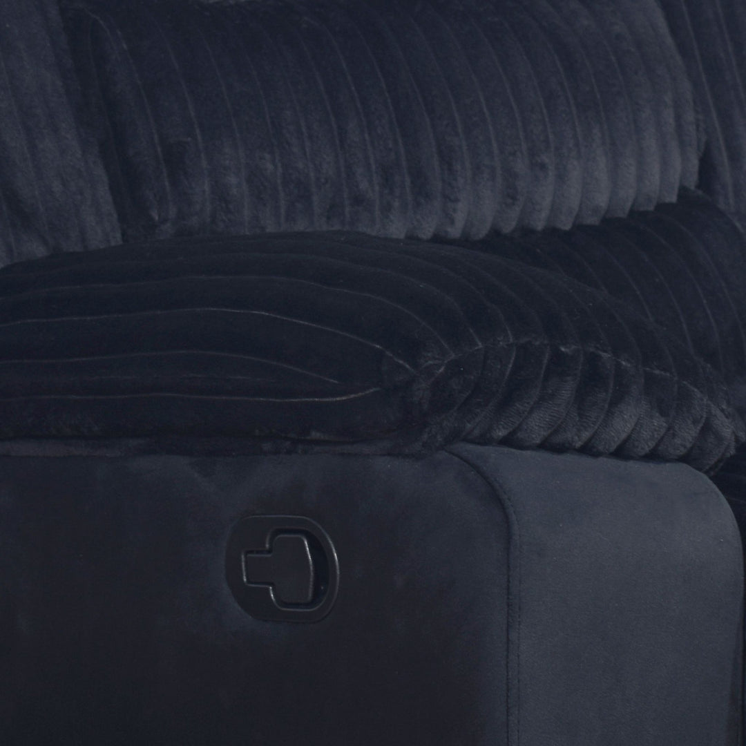 Willow Sofa W/dual Recliner-Black