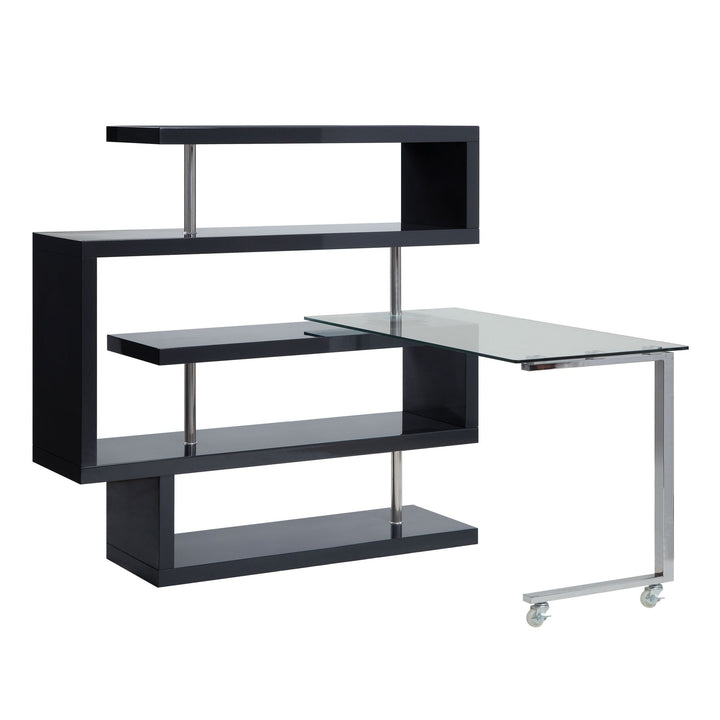 Buck II Writing Desk with Bookshelf