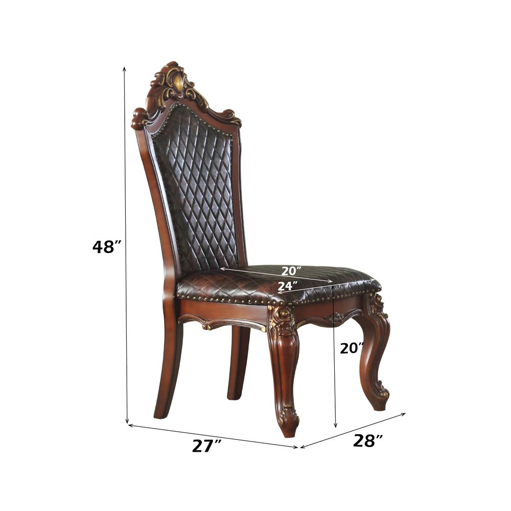 Picardy Side Chair (Set-2) – dimensions diagram