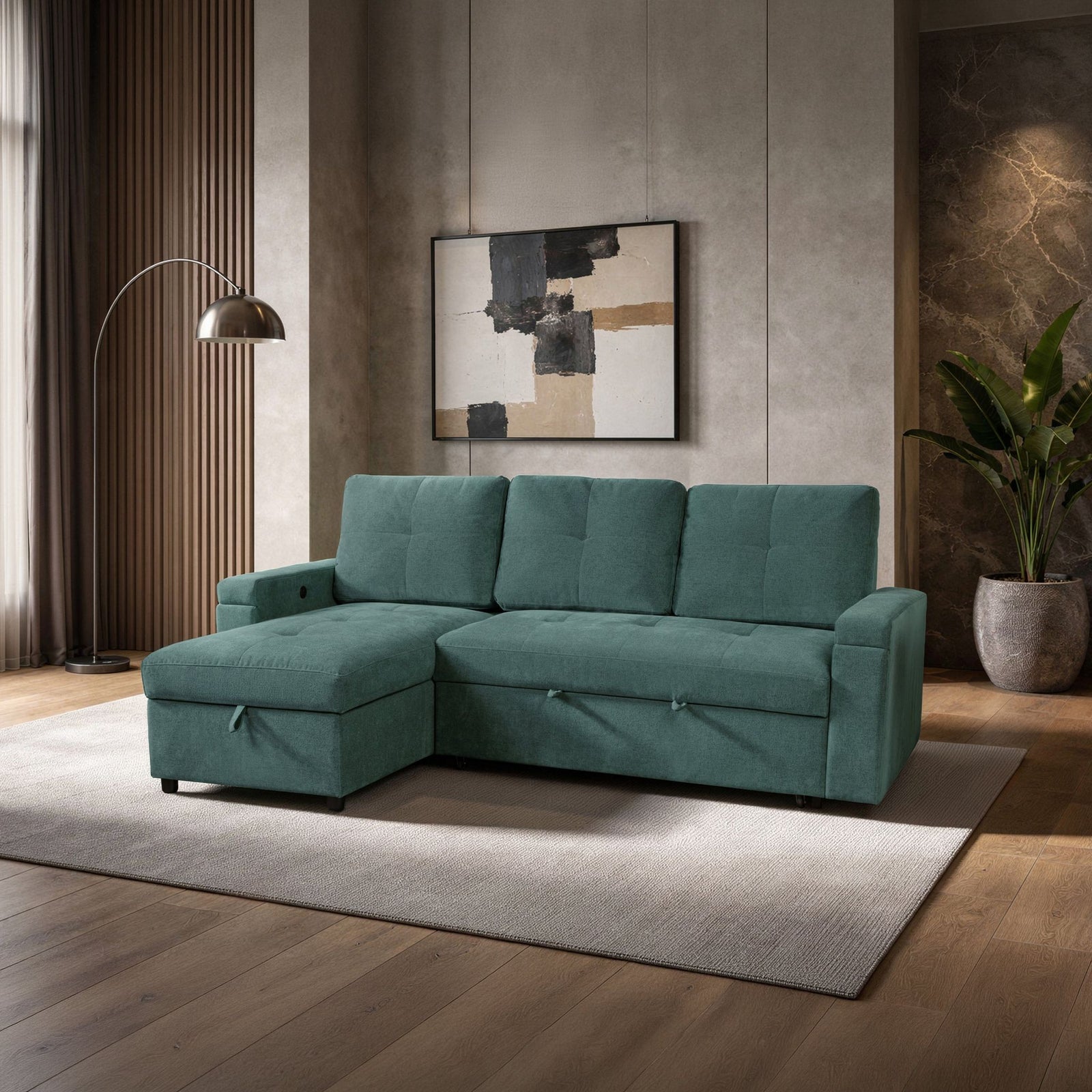 Breeze Sleeper Sofa-Green