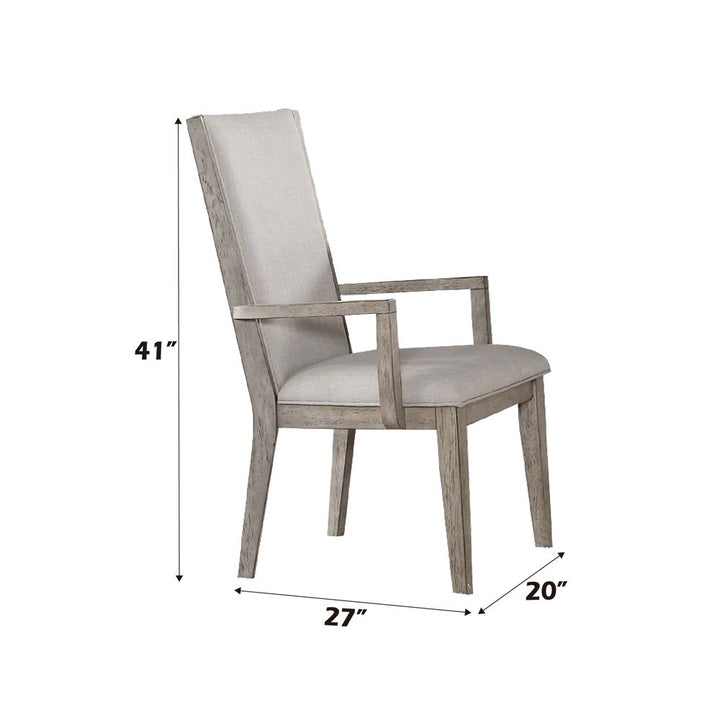 Rocky Arm Chair (Set-2) – dimensions diagram